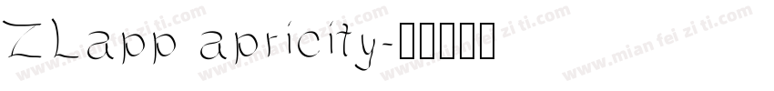 ZLapp apricity字体转换